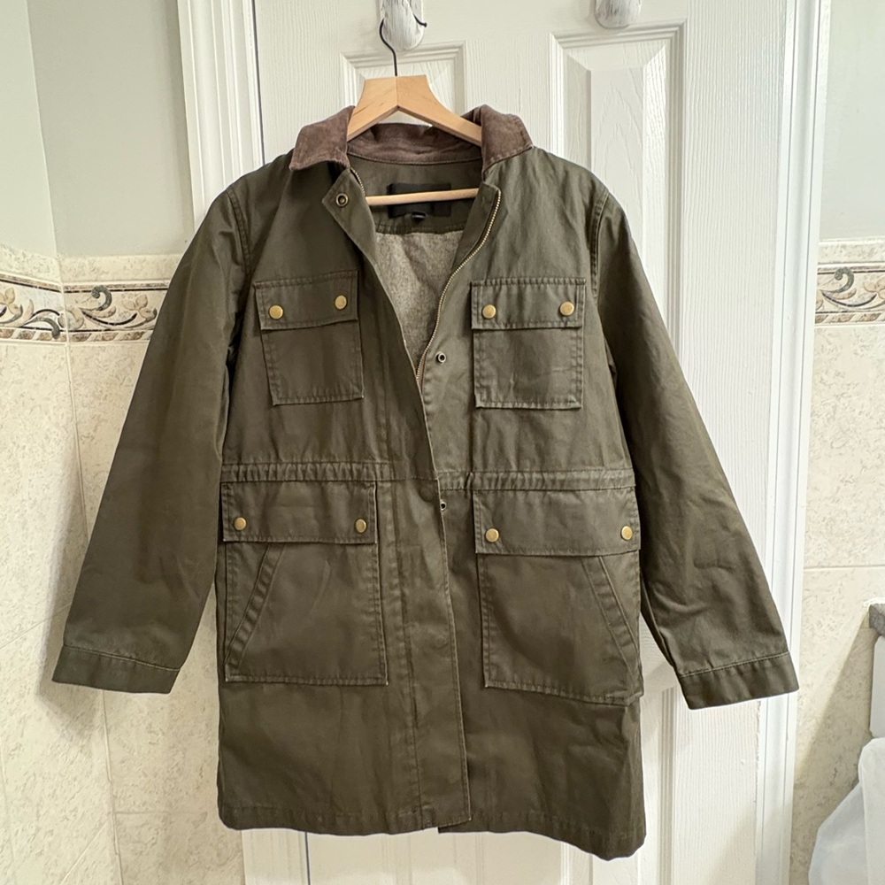 Vintage J Crew Olive Green Utility Jacket